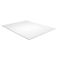 white corrugated plastic sheet