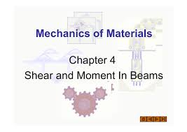 mechanics of materials chapter 4 shear