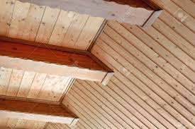rustic house ceiling with wide wooden