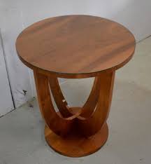 Art Deco Walnut Pedestal Table 1920s