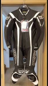 Berik 2 0 Black Leather Racing Suit Size 44