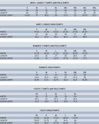 Gildan Size Chart Stitch Logo Uniforms