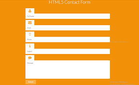 free html contact form page templates