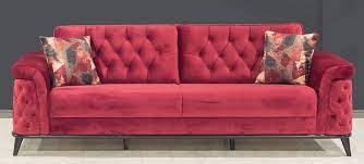 casa padrino chesterfield sofa bed red
