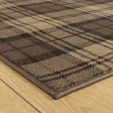 tartan brown hallway carpet runners