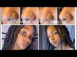 diy nose cuff tutorial fake nose ring