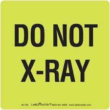 do not x ray label labelmaster