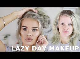 lazy day makeup and hair kirstie