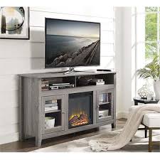 Walker Edison Highboy Fireplace Tv