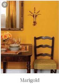 Marigold Yellow Dining Room Yellow