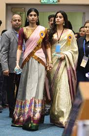 Saree is an indian traditional attire that has gained worldwide popularity even the celebrities and actresses wear sarees in special occasions and look gorgeous. Janhvi Kapoor Looks Exactly Like Sridevi In Her Saree Here S When The Late Actress Wore This Ensemble Last Bollywood News Bollywood Hungama