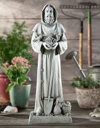 saint fiacre garden statue