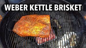 how to smoke brisket in a weber kettle