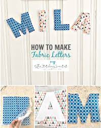 10 Minute Fabric Letters For Wall Decor