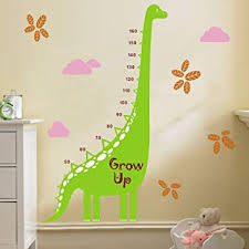 Amazon Com Kids Dinosaur Growth Chart Wall Decal Height