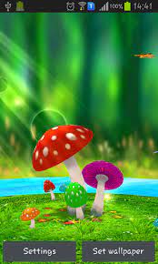 mushrooms 3d live wallpaper for android