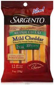 mild cheddar reduced fat cheese sticks