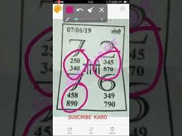 Sattamatka 7 6 2019 Gopi Sangam Chart Loss Cover Kar Lo