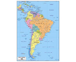 maps of south america and south