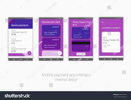 Mobile Online Payment Card Ui App Stock Vector Royalty Free