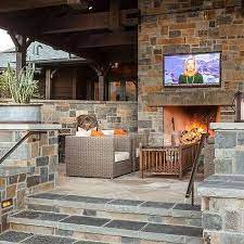 Television Above Fireplace Design Ideas