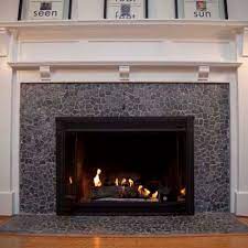 Grey Mosaic Tile Fireplace Tile