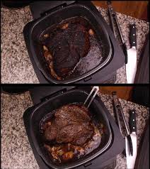 You can skim the fat off the top of the gravy and discard it. Pot Roast In The Ninja Foodi Grill Keto Style Regular Style The Salted Pepper
