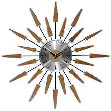 Sunburst Clock Vintage Wall Clock