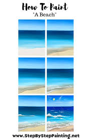 How To Paint A Beach Acrylic Painting