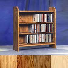 wood shed solid oak cd storage cabinet