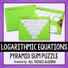 Logarithmic Equations Pyramid Sum