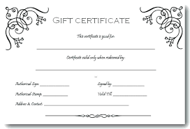 Certificate Template Free Word Word Gift Certificate Template Free