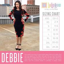 Lularoe Debbie Dress Sizing In 2019 Dresses Peplum Dress