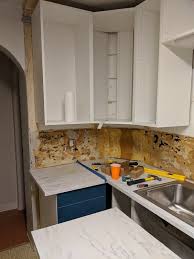 The lazy susan features a central access which the shelves spin from. Why We Chose Ikea Cabinets For A Kitchen Remodel Instead Of Home Depot Or Lowes