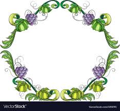 a g vine border royalty free vector