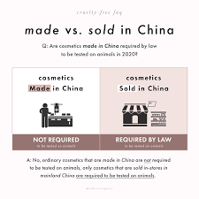 cosmetics that are made in china