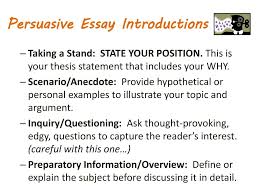 ppt persuasive essays powerpoint