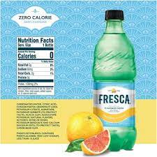 fresca sparkling citrus flavored soda