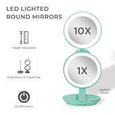 zadro led lighted travel mirrors for