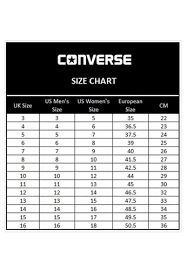 Shopping Converse Uk Size Chart 66edc Cd4d1
