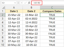 How To Compare Dates In Excel Greater