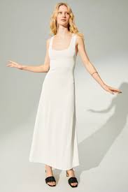 Fine-knit dress - White - Ladies | H&M