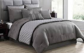 Gily 10 Piece Queen Gray Comforter Set