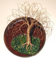 Willow On Round Base Wall Art