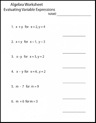 6th grade math worksheets algebra