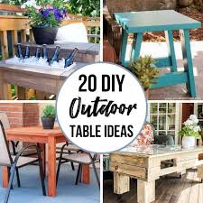 Diy Outdoor Table Ideas For Your Deck