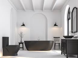 Black And White Bathroom Design For