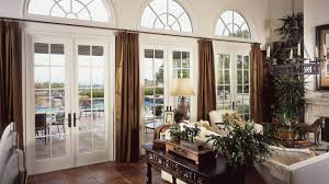 how to hang curtains on an arched window