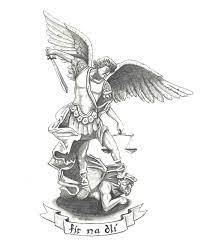Big canvas paintings for home decor. St Michael Tattoo Drawing Novocom Top