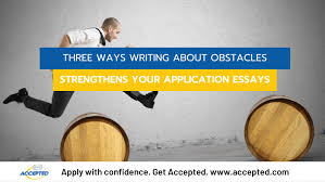 writing about overcoming obstacles in